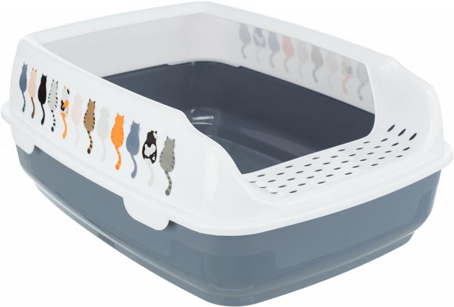 Trixie Delio Grey туалет з бортиком для котів 38×20×50 см (40397)